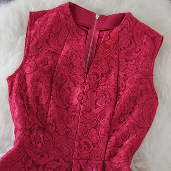 Embroidery Sleeveless Dress Wtr