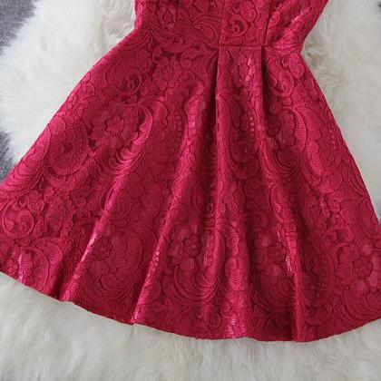 Embroidery Sleeveless Dress Wtr
